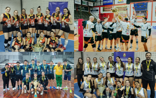 6º Grand Slam de Voleibol reúne 33 equipes e movimenta três ginásios em Erechim