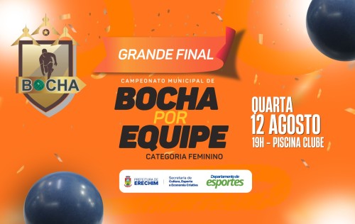 Final do Campeonato Municipal de Bocha Feminino acontece nesta quarta-feira