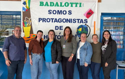Visita institucional reforça cuidado com servidores e integração entre secretarias em escola de Erechim