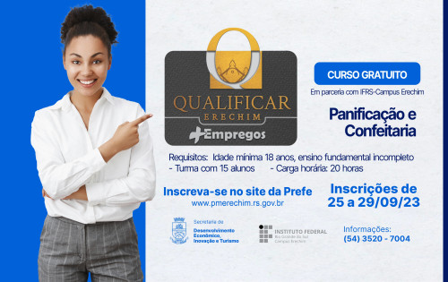 Qualificação: inscrições abertas para o curso de Panificação e Confeitaria