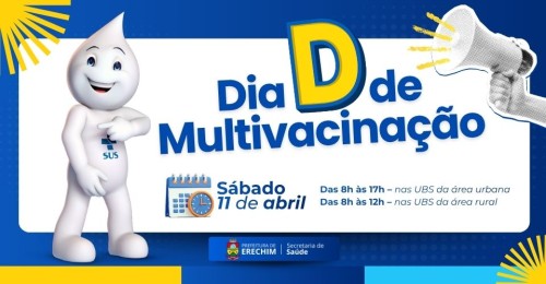Dia D de Multivacinação reforça proteção da população e amplia cobertura contra a Influenza em Erechim