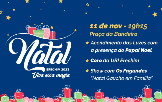  Acendimento das Luzes e show com Os Fagundes
